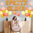 Just a Spritz Older Birthday Balloon Banner Kit Orange Letter Foil Balloons, Aperol Spritz Theme Party Decoration, 21st 30th Birthday Supplies