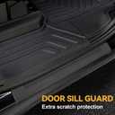 Floor Mats for Chevy Tahoe/GMC Yukon 2021-2026, All Weather Floor Mats Trunk Cargo Liner with Backrest Protectors and Door Sill Guards Accessories, Full Coverage Set (Fit 7 Seats)