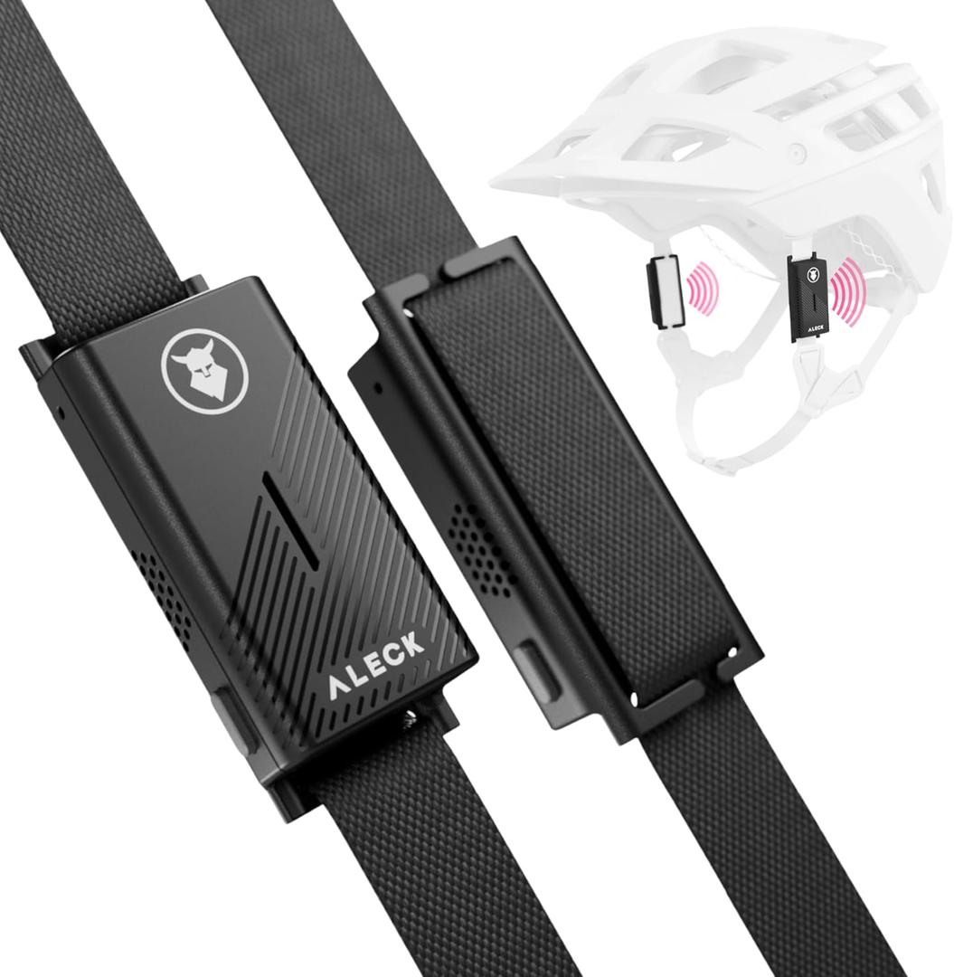 ALECK Punks Wireless Bluetooth Bike Helmet Speakers - Premium Open Ear Audio, Hands-Free Calls, 2-Button Operation, Fits All Open Face Helmets - Ideal for Bicycling, Climbing, Equestrian, Dirt Biking (1-Pack)