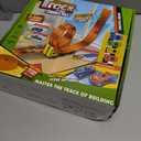 Flex Tracks 16.4 Ft Flexible Race Track for Kids 3+, Portable DIY Roll-Up Race Car Track Compatible with Diecast 1/64th Cars Stocking Stuffers Birthday Gifts for Boys Girls Ages 3 4 5 + (Blue)