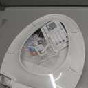 Durable Elongated Toilet Seat with Slow Soft Close - Easy to Install and Clean, Never Loosens - White, Fits Most Elongated Toilets