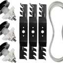 50" Deck Rebuild Kit, Compatible with Cub Cad-et MTD T royBilt ZT50 RZT50 LT1050 LGT1050, Include 3 Spindle 618-04126, 3 Blade 742-04053, 1 Belt 754-04044