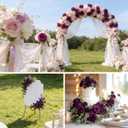 12pcs Purple Roses Artificial Flowers, Realistic Silk Velvet Fake Flowers with Long Stems for Valentines Day Wedding Bouquets Home Decoration Party & DIY Floral Arrangements (Purple)