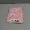 Whaline 12 Pcs Pink Bow Rose Cotton Fabric Bundles Chinoiserie Flower Bowknot Fat Quarters Pink White Sewing Fabrics for DIY Handmade Craft Decor, 18 x 22 in