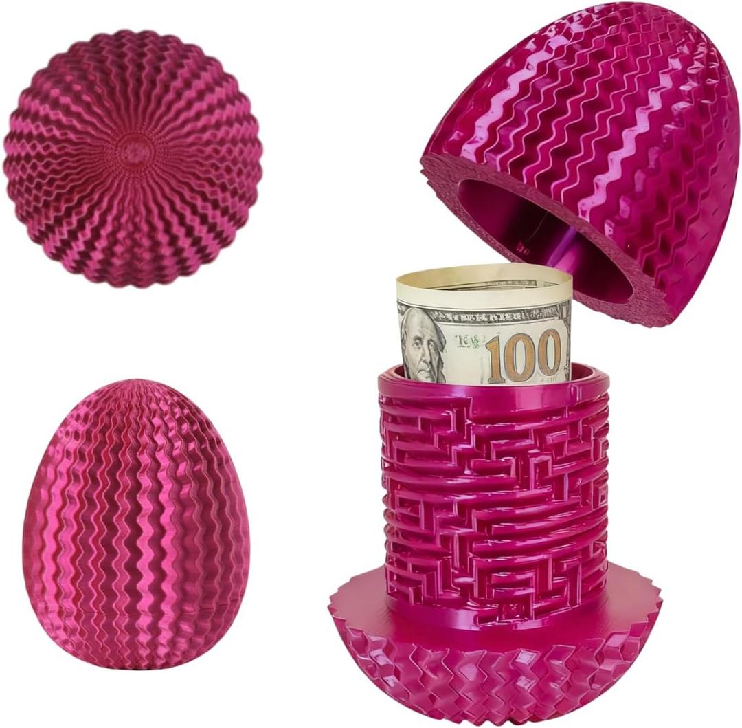 2026 Mystery Maze Gift Box, Money Puzzle Box for Cash,Maze Game with Hidden Compartment, Treasures, Reusable Gift for Adults & Kids,Birthday, Christmas, Halloween, Easter(Purple)