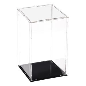 uxcell Acrylic Clear Display Case Box Dustproof Protection Showcase Cube Collectibles Show Box 3.9x3.9x7.9inch
