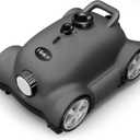 Hinice Cordless Robotic Pool Cleaner Vacuum for Flat Pool In/Above Ground-Lasts up to 150 minutes-Top Load Filters,Self-Parking,Waterline Cleaning-Perfect for Pools Up to 2152 Sq.ft in Area Black Grey