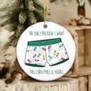 2 x Funny Adult Ornament 2025  The Only Package I Want This Christmas is Yours Holiday Dcor  Hilarious Romantic Gag Gift for Couples, Friends, Men, Boyfriend, White Elephant Gift Ornament