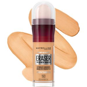Maybelline Instant Age Rewind Eraser Foundation with SPF 20 and Moisturizing ProVitamin B5, 190, 1 Count