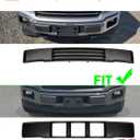 Front License Plate Frame for 2018 2019 2020 Ford F150 3.3L 5.0L NO Drill Front Bumper License Plate Holder Mounting Bracket Replacement JL3Z-17A385-AA FO1068180 F-150 Accessories