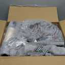 Heybly Cat Tree with Toy, Cat Tower Condo for Indoor Cats, Cat House with Padded Plush Perch, Cozy Hammock and Sisal Scratching Posts, Light Gray HCT004SW (43.3 inch)