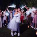 Simgoing 24 Pcs Lighted Wedding Wands LED Tinsel Wands Light up Streamers Sparklers for Wedding Send Off and Exits Birthday Party Props Favors(White Tinsel)