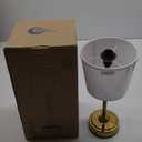 OBright Seraph - Cordless LED Table Lamp with Dimmer, Built-in Rechargeable Battery, 3-Level Brightness, Patio Table Lamp, Bedside Night Lamp, Ambient Light for Restaurant, Antique Brass