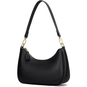 KKXIU Shoulder Bag for Women Cute Hobo Purses and Handbags Retro Clutch Underarm Purse (Black)