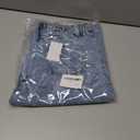 Girls Straight Leg Bootcut Ripped Baggy Jeans for 8-12 Y Old - Adjustable Stretch Waist Pull Up 5 Pockets Washed Denim Pants (Blue)