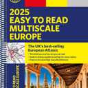 2025 Philip's Easy to Read Multiscale Road Atlas Europe: (A4 Spiral binding) (Philip's Road Atlases)