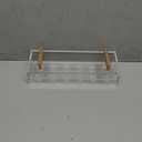 YoBa Acrylic Flower Vase Rectangular with Gold Plated Aluminum Legs, Clear Acrylic Flower Vase for Home Wedding Dining Table Decor, Gift for Your Loved Ones (Flowers not Included) (12 Holes)