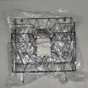 OYEAL Hanging Wall File Organizer Metal Wall File Holder 3 Pockets Mail Organizer Wall Mounted with Hooks for Office Home, Black