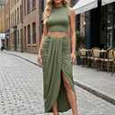 Women's Sexy Spring Summer Dress Two-Piece Set, Perfect for Valentine's Day & Party Wear, size S