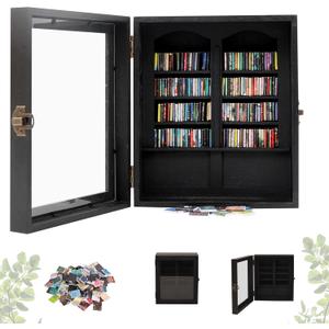 Anxiety Bookshelf, Mini Books Display for Stress Relief, Small Decorative Miniature Library for Book Lovers,Family and Friend Gift (Black)