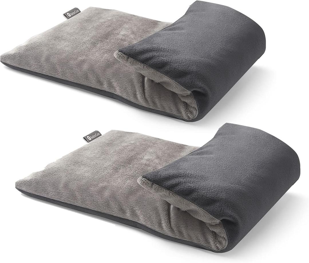 RelaxCoo Microwave Heating pad with Washable Cover 6 * 12" Microwavable Heat Pad for Neck Shoulder, Cramps, Back Pain Relief, Warm Compress Bean Bag Moist Heat Pack for Muscles, Joints, 2 Pack