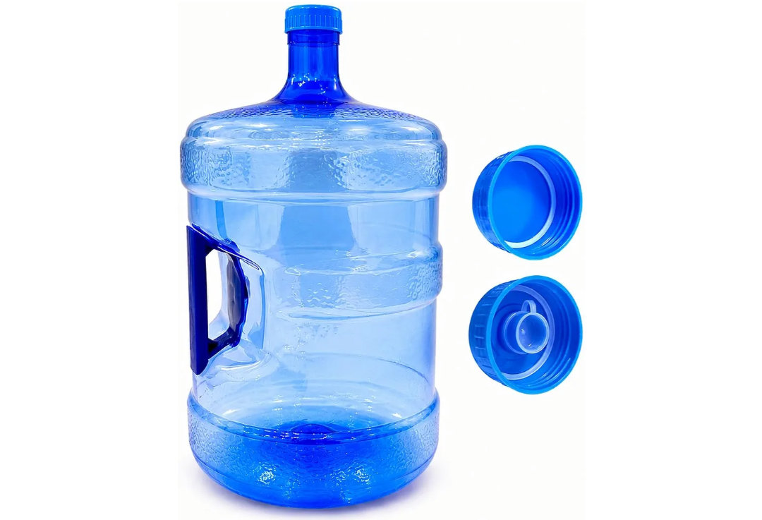 EcoForm 5 Gallon Reusable Water Bottle (Including 2 Screw On Caps) BPA Free Made In USA
