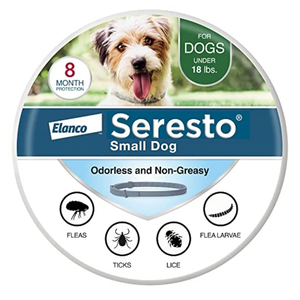 Seresto Small Dog Vet-Recommended Flea & Tick Treatment & Prevention Collar for Dogs Under 18 lbs. | 8 Months Protection