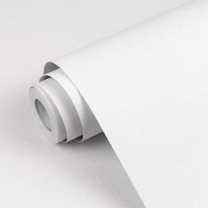 Qianglive White Contact Paper Solid White Peel and Stick Wallpaper 17.3"x120" Matte Self Adhesive Waterproof Vinyl Roll for Bathroom Kitchen Backsplash Cabinets Shelf Liners Drawers Pack of 2