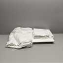 Bedding set Mattress cover, bed sheet, and 2 pillowcases ( Linen, King Size ,White )