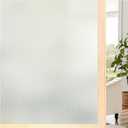 Coavas Window Privacy Film Static Cling, Non-Adhesive Removable Privacy Window Film, Frosted Glass UV Blocking Window Tint for Home, Office, Bathroom (Silver 34.5 x 78.7 in)