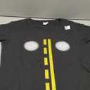 Womens Headlights With Road Markings Funny Halloween Costume V-Neck T-Shirt, Size M