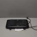 CUKOR Double Cast Iron 2 Burner, 1800W Countertop Burner, Dual Electric Stove Burners, Portable Double Burner for Cooking