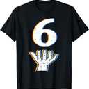 Number 6 Halloween Costume Men Women Kids T-Shirt, M