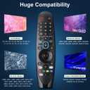 Voice Magic Remote for LG OLED QNED NanoCell Webos Smart TV Magic Remote Control Replacement AKB75855501 AN-MR20GA MR19BA MR21 MR22 MR23 MR24 GA GN GC MR18BA MR650A, with Pointer Function