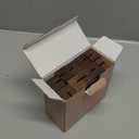 UNIQOOO 20 Pack Place Card Holders | Rustic Walnut Wood Escort Cards Display Stands | Table Number Sign and Photo Stand | Perfect for Retail Shop, Cafe, Home, Wedding, Dinner Party Events Decoration