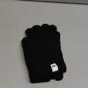 ARFNKIM Kids Winter Gloves for Boys Girls, Fleece Lining Knitted Warm Gloves Touchscreen Thermal Children Mittens (One Size, Black)