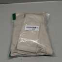 Rustic Curtains for Kitchen Window,Small Linen Country Curtains for Farmhouse Living Room Bathroom Decor,Oatmeal Beige,36 Inch Length