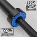 Synergee Regional Olympic 20kg Mens and 15kg Womens Hard Chrome & Black Phosphate Barbells. Rated 1500lbs for Weightlifting and Powerlifting.