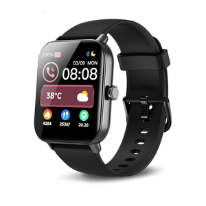 Smart Watches for Men Women, Alexa Built-in, 1.8" Smartwatch with Heart Rate/SpO2/Sleep/Stress, IP68 Waterproof Fitness Tracker with Bluetooth Call (Answer/Make), 101+ Sports Modes, for Android iPhone black