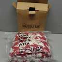 Snuggle Sac Ultra Soft Throw Blanket for Couch, Cozy Knitted Blankets, Fuzzy Knit Throws for Sofa, Bed, Home Decor, Houndstooth Red 50"x60"