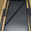 Microwave Stand for Countertop, 2-Tier Metal Microwave Shelf Organizer for Small Spaces, Compact Black Oven Rack for Kitchen Counter, Sturdy Microwave Table Shelf for Home or Office