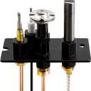 Hiorucet 10002264 Natural Gas 3 Way Pilot Assembly Kits for HHT, Majestic, Monessen, Temco, and Vermont Castings Fireplaces, SRV10002264 Pilot Assembly Replacement Parts with Thermocouple, Thermopile