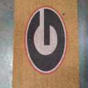 Team Sports America NCAA University of Georgia Natural Coir Doormat | Official Full Color Team Logo | 28 x 16 Inches | Non Slip Back | Front Door Welcome Floor Mats | Indoor Outdoor Entrance Rug