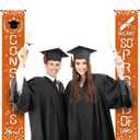 Blulu Graduation Decorations 2026 We Are So Proud of You Banner Class of 2026 Congrats Grad Porch Door Banner Indoor Outdoor Graduation Party Supplies School Classroom Hanging Door Decor(Orange)