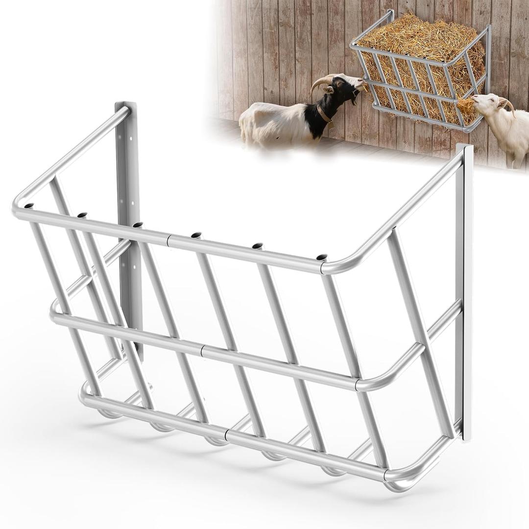 Hay Feeder for Goats,20 Gallons Livestock Feeder