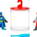 Fisher-Price Imaginext DC Super Friends, Batman Toys, Color Changers 3-Piece Figure Set with Harley Quinn for Preschool Kids Ages 3+ Years