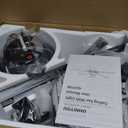 Ohniyou Ceiling Fans with Lights, 52'' Low Profile Ceiling Fan with Light and Remote/APP Control, Modern Flush Mount Ceiling Fan for Indoor Bedroom Living Room, Dimmable, Qiuet DC Motor, Black