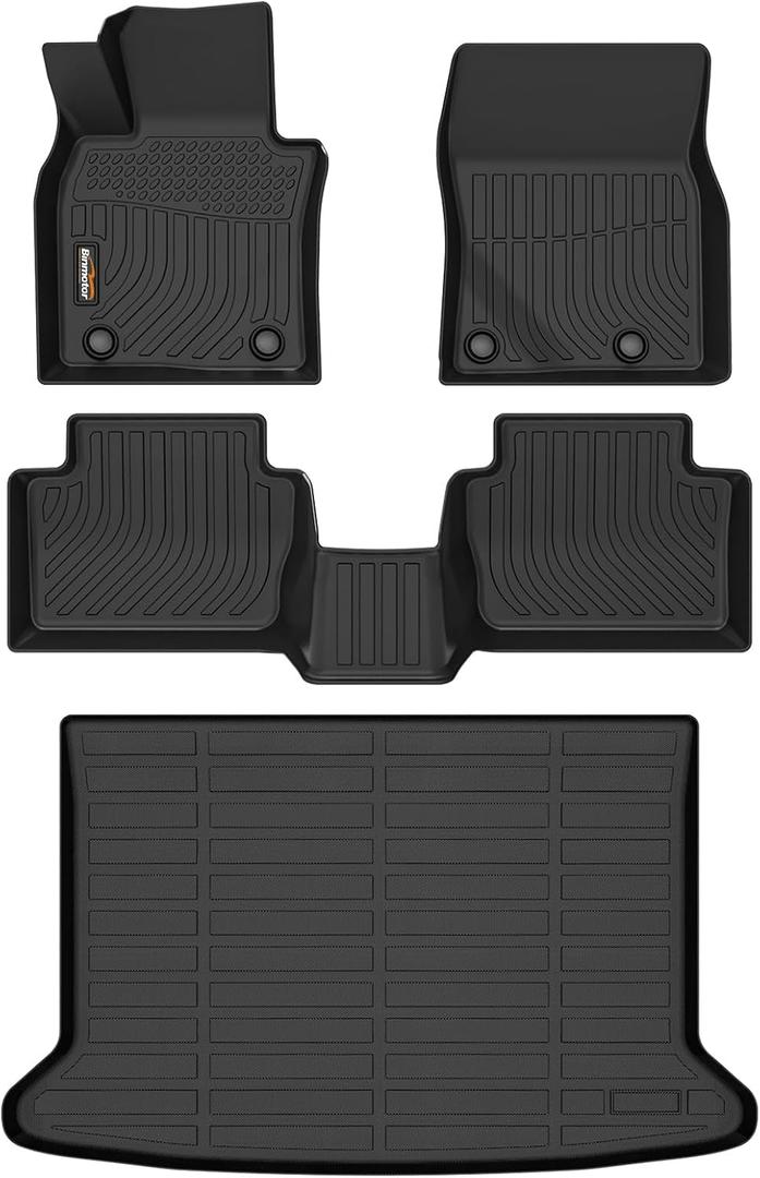Binmotor-Floor Mats and Cargo Liner Set for Mazda CX30 2020 2021 2022 2023 2024 2025 2026, All Weather Car Floor Mat for Mazda CX 30 Accessories, Mats TPE Car Liners for CX-30 Trunk Liner