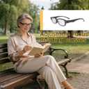 Flex Focal Adjustable Glasses Dial Vision Reading Glasses 0D to 350D Zoom Eyeglasses Men and Women Adjustable