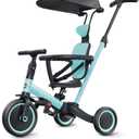 newyoo TR009 6-in-1 Tricycle for Toddlers 1-3, Toddler Bike, Birthday Gift | Toddler Trike with Canopy and Parent Push Handle Converts to Balance Bike, Fun Outdoor Toy for Boys and Girls, Blue